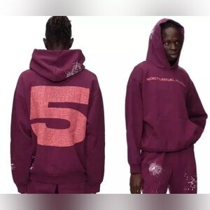 Sp5der Worldwide Nocturnal Highway Hoodie Sz L Purple Spider Web Young Thug